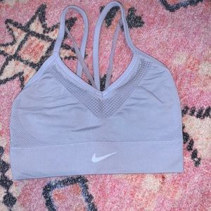 Purple Nike sports bra